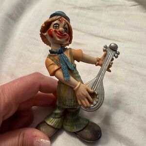 Clown Figurine Playing a Mandolin
